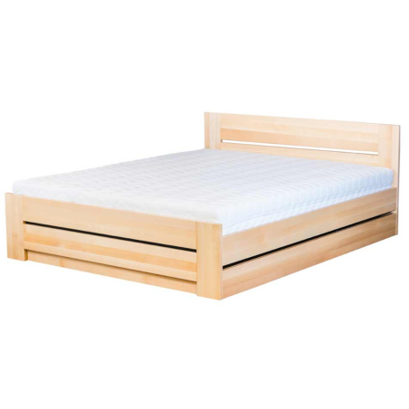 Łóżko bukowe  LK198 BOX  z pojemnikiem DREWMAX| Expertsnu.pl