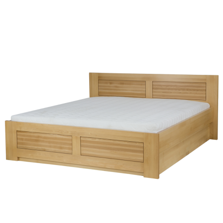 Łóżko dębowe LK212 BOX  z pojemnikiem DREWMAX| Expertsnu.pl
