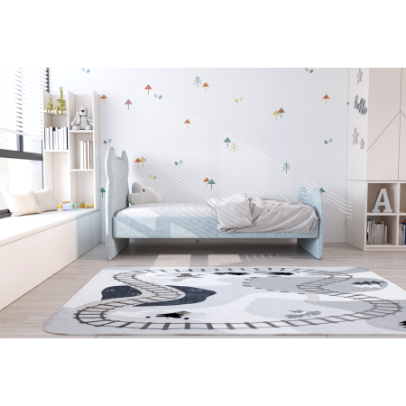 Łóżko dziecięce tapicerowane 81266 M&K foam Koło | Łóżka - Expertsnu.pl