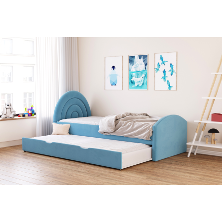 Łóżko dziecięce tapicerowane 81267 M&K foam Koło | Łóżka - Expertsnu.pl