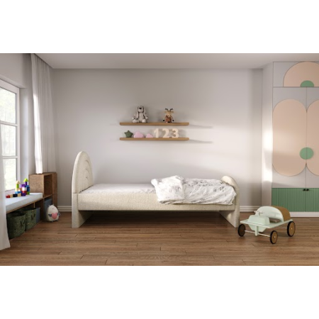 Łóżko dziecięce tapicerowane 81267 M&K foam Koło | Łóżka - Expertsnu.pl