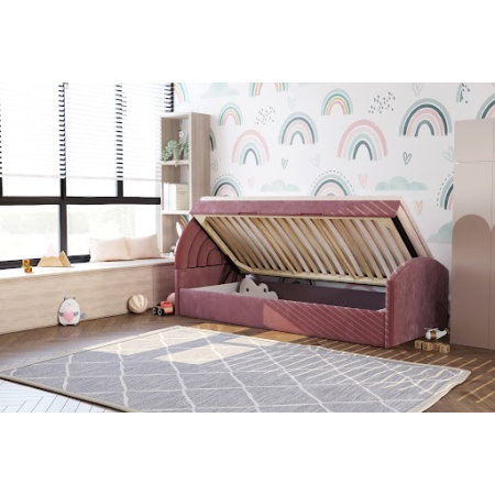 Łóżko dziecięce tapicerowane 81267 M&K foam Koło | Łóżka - Expertsnu.pl