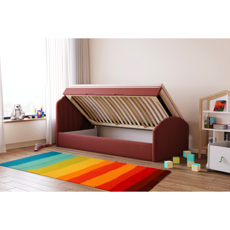 Łóżko dziecięce tapicerowane 81268 M&K foam Koło | Łóżka - Expertsnu.pl