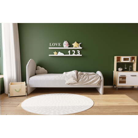 Łóżko dziecięce tapicerowane 81268 M&K foam Koło | Łóżka - Expertsnu.pl