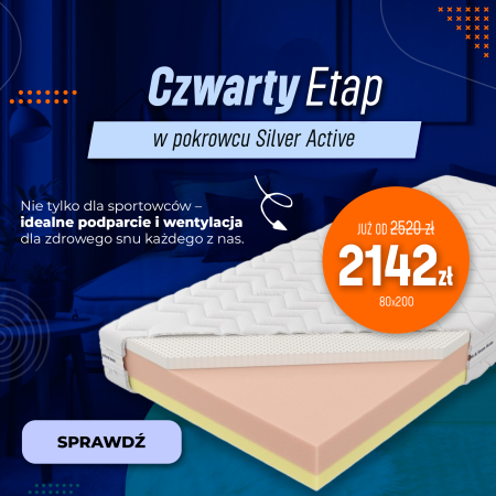 Materac Czwarty Etap Silver Active M&K foam Koło