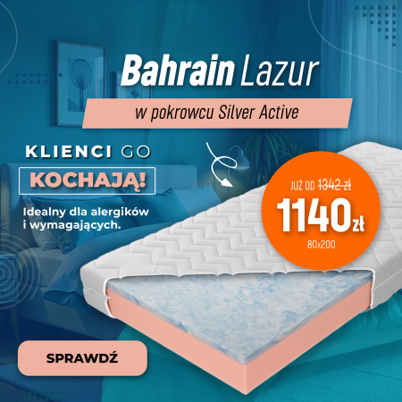 Materac Bahrain Lazur H2 Silver Active M&K foam Koło