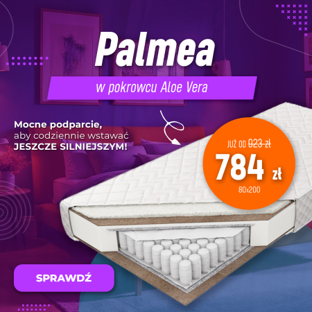 Materac Palmea Aloe Vera M&K foam Koło