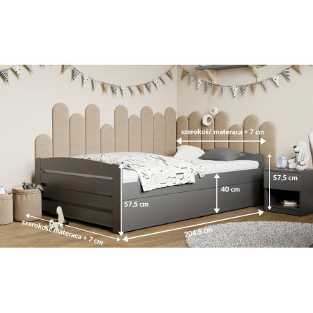 Łóżko z płyty 80207 M&K foam Koło - Łóżka - Expertsnu.pl