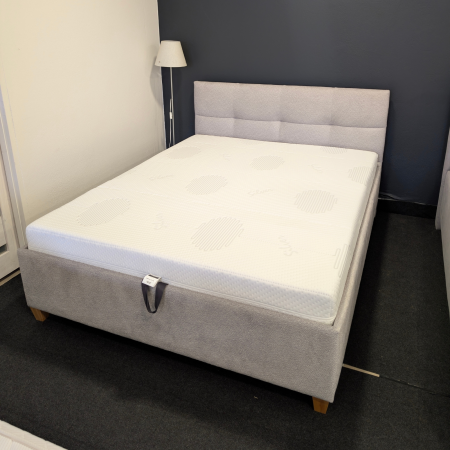 Łóżko tapicerowane z pojemnikiem KR-RM + Z09 160x200 EXPO