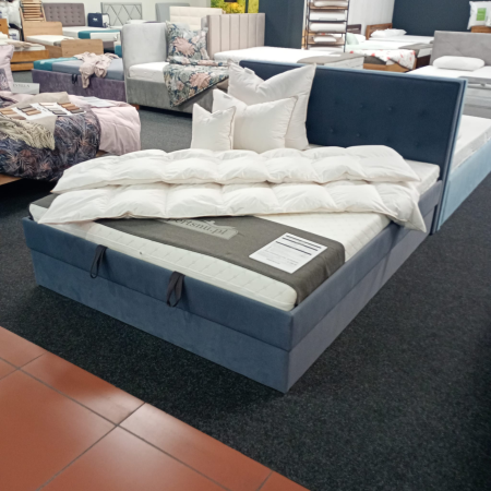 Łóżko tapicerowane z pojemnikiem KSZ + Z12 160x200 EXPO