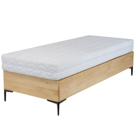 Łóżko bukowe  LK185 BOX  z pojemnikiem DREWMAX| Expertsnu.pl