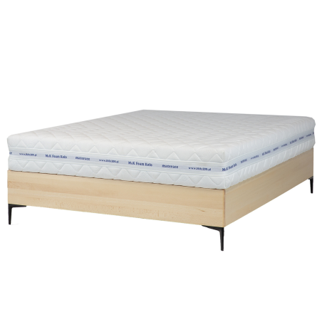 Łóżko bukowe  LK185 BOX  z pojemnikiem DREWMAX| Expertsnu.pl