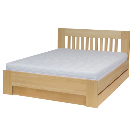 Łóżko bukowe  LK186 BOX  z pojemnikiem DREWMAX| Expertsnu.pl