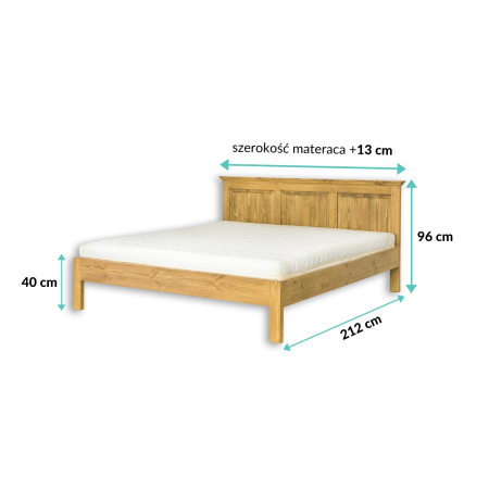 Łóżko sosnowe LK700 Drewmax|Expertsnu.pl