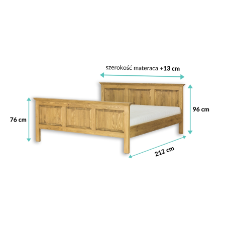 Łóżko sosnowe LK701 Drewmax|Expertsnu.pl