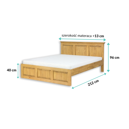 Łóżko sosnowe LK702 Drewmax|Expertsnu.pl