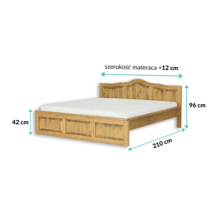 Łóżko sosnowe LK703 Drewmax|Expertsnu.pl