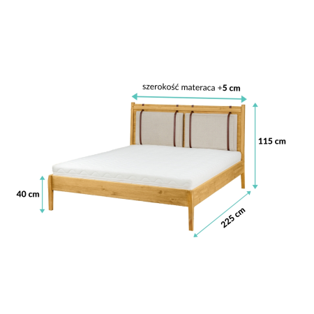 Łóżko sosnowe LK706 Drewmax|Expertsnu.pl