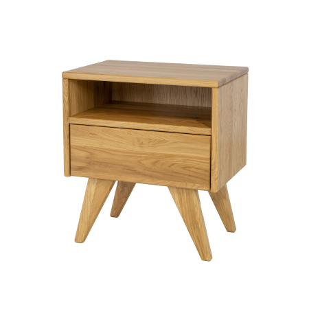 Szafka nocna dębowa SN301 Drewmax| Expert Snu