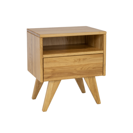 Szafka nocna dębowa SN301 Drewmax| Expert Snu