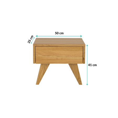 Szafka nocna bukowa SN402 Drewmax| Expert Snu