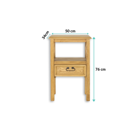 Szafka nocna sosnowa SN703 Drewmax| Expert Snu