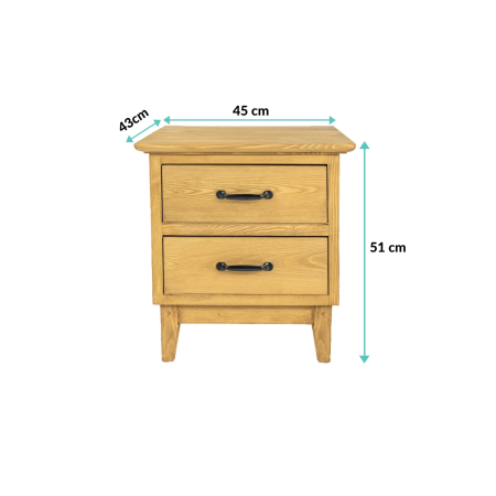 Szafka nocna sosnowa SN705 Drewmax| Expert Snu