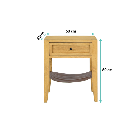 Szafka nocna sosnowa SN706 Drewmax| Expert Snu