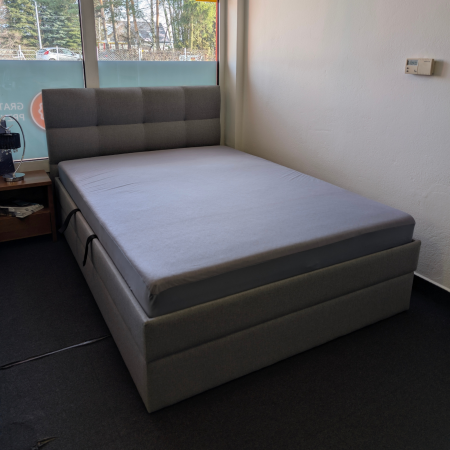 Łóżko tapicerowane z pojemnikiem KSS + Z09 140x200 EXPO