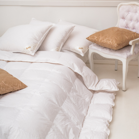 AMZ PREMIUM GOLD poduszka 100% puchu gęsiego trzykomorowa | Expert Snu