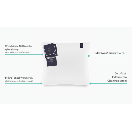 AMZ QUEEN poduszka 100% puchu gęsi syberyjskiej | Expert Snu