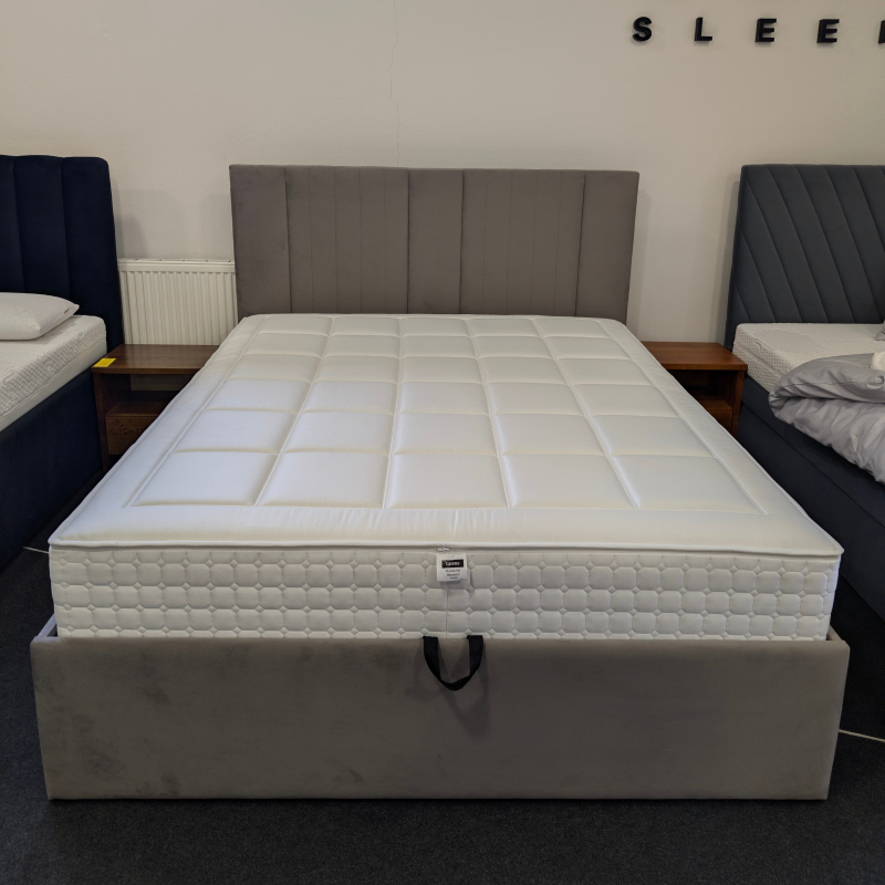 Łóżko tapicerowane z pojemnikiem KMP + Z242 160x200 EXPO