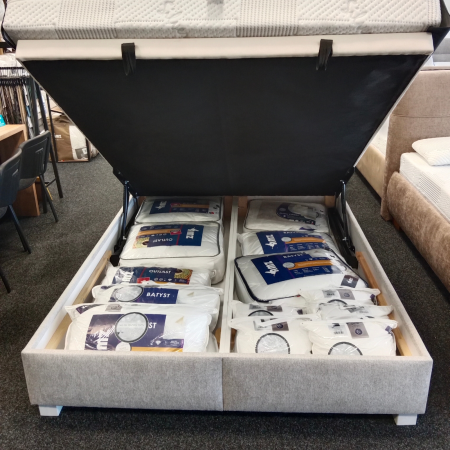 Łóżko tapicerowane z pojemnikiem TIK + Z55 160x200 EXPO