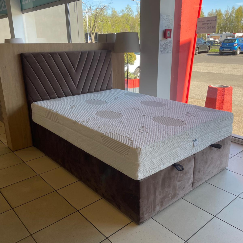 Łóżko kontynentalne z pojemnikiem TIK-W + Z62 140x200 - Katowice