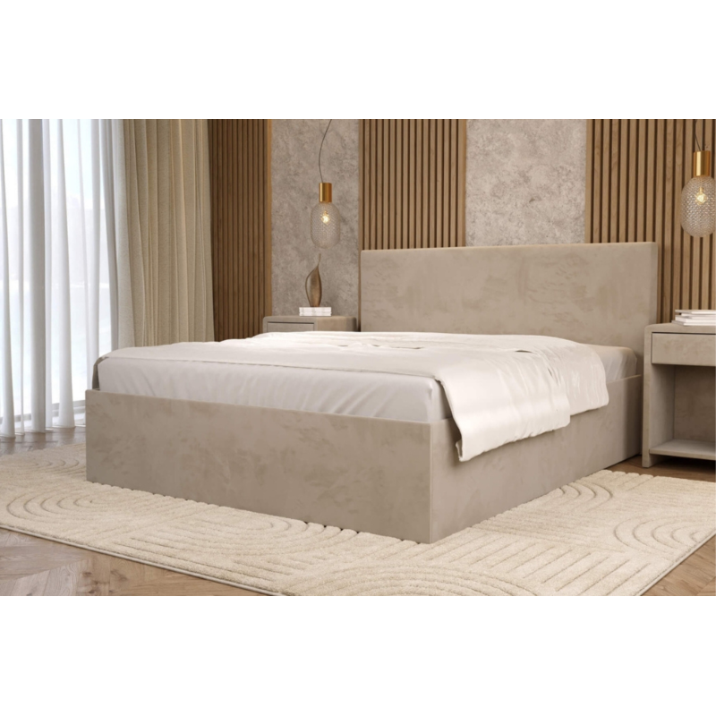 Łóżko tapicerowane 86000 M&K foam Koło | Łóżka - Expertsnu.pl