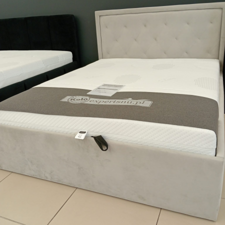 Łóżko tapicerowane z pojemnikiem KW-RM + Z65 160x200 DĘBICA