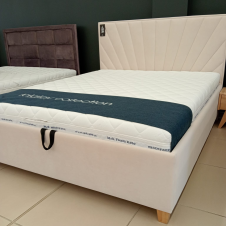 Łóżko tapicerowane z pojemnikiem KR-RM + Z246 160x200 DĘBICA