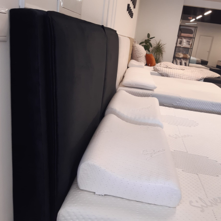 Łóżko kontynentalne z pojemnikiem TIK-W + Z64 160x200 EXPO