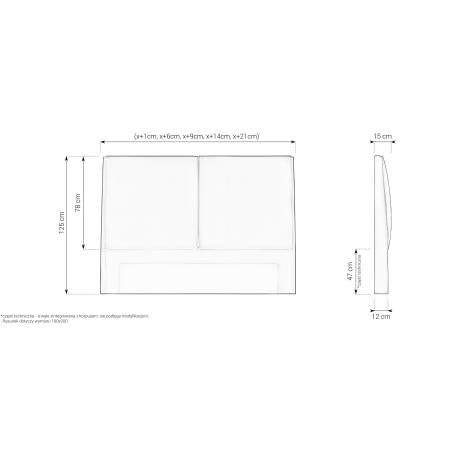 Zagłówek 64 M&K foam Koło - Łóżka - Expertsnu.pl