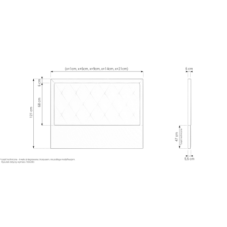 Zagłówek 65 M&K foam Koło - Łóżka - Expertsnu.pl