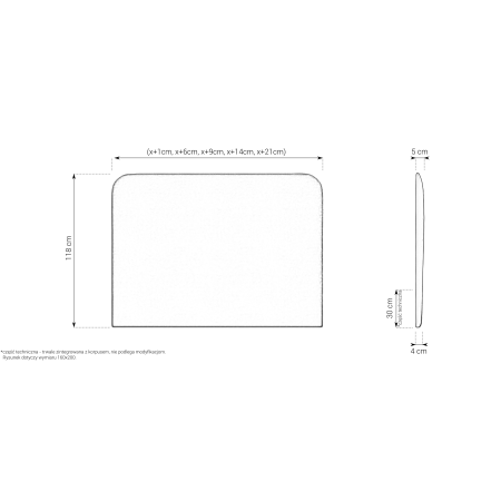 Zagłówek 90 M&K foam Koło - Łóżka - Expertsnu.pl