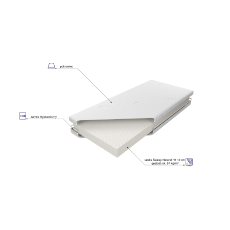 Materac Sueno Talalay Natural H1 M&K Foam Koło - Materace - Expertsnu.pl