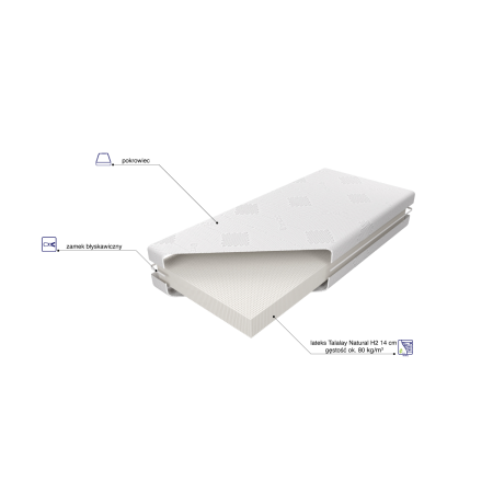 Materac Sueno Talalay Natural H2 M&K Foam Koło - Materace - Expertsnu.pl