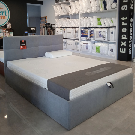 Łóżko z pojemnikiem KS-RM + Z09 160x200 M&K foam Koło | Expert Snu