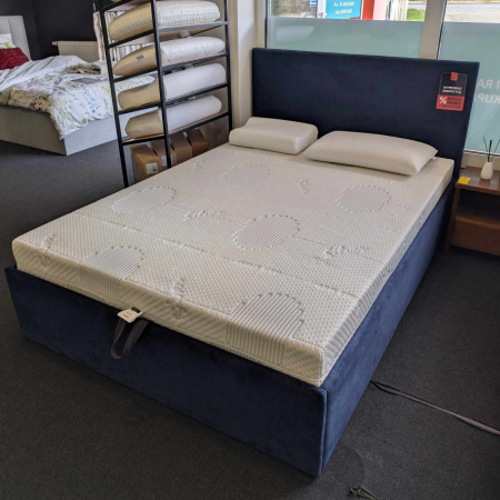 Łóżko z pojemnikiem KS-RM + Z06 140x200 M&K foam Koło | Expert Snu