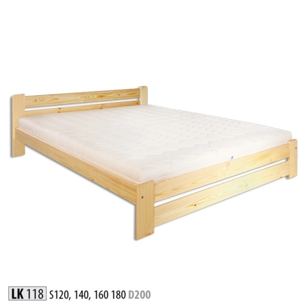 Łóżko drewniane sosnowe LK 118 DREWMAX
