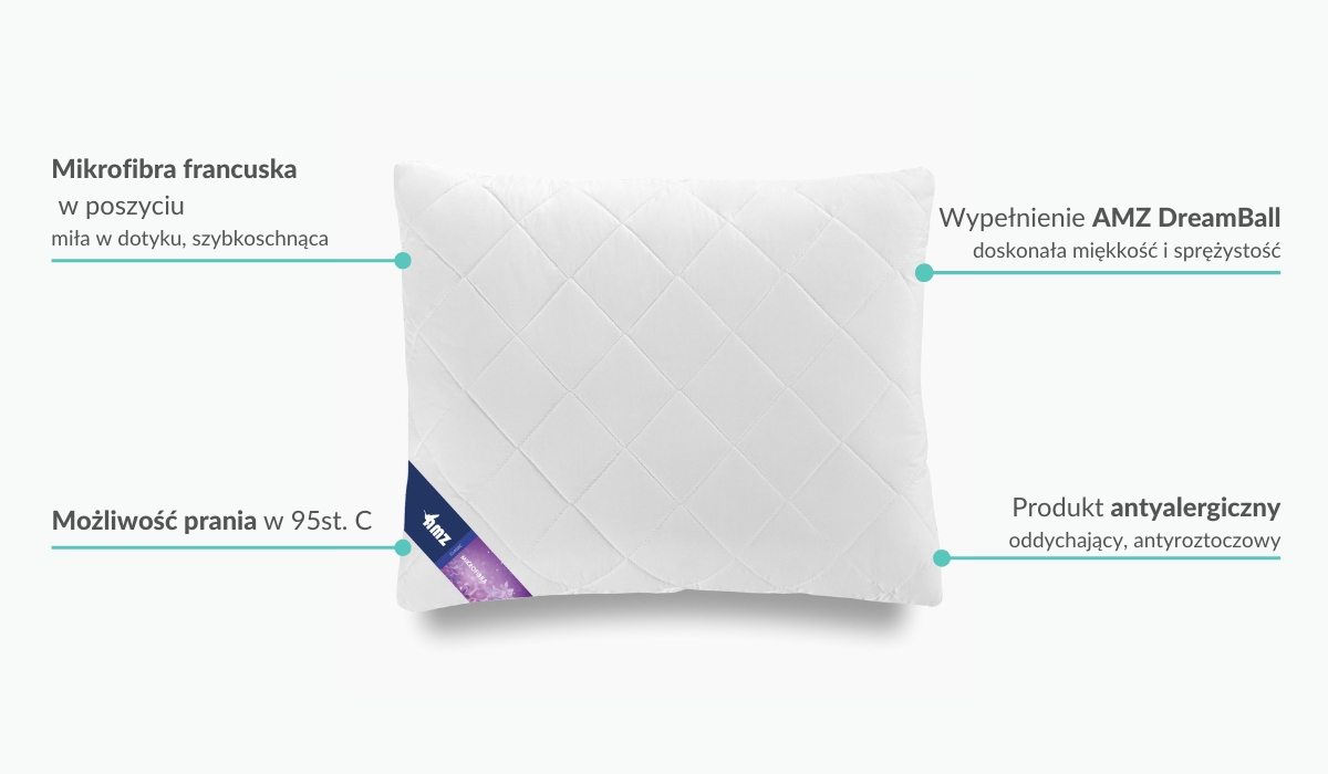 Poduszka pikowana Mikrofibra