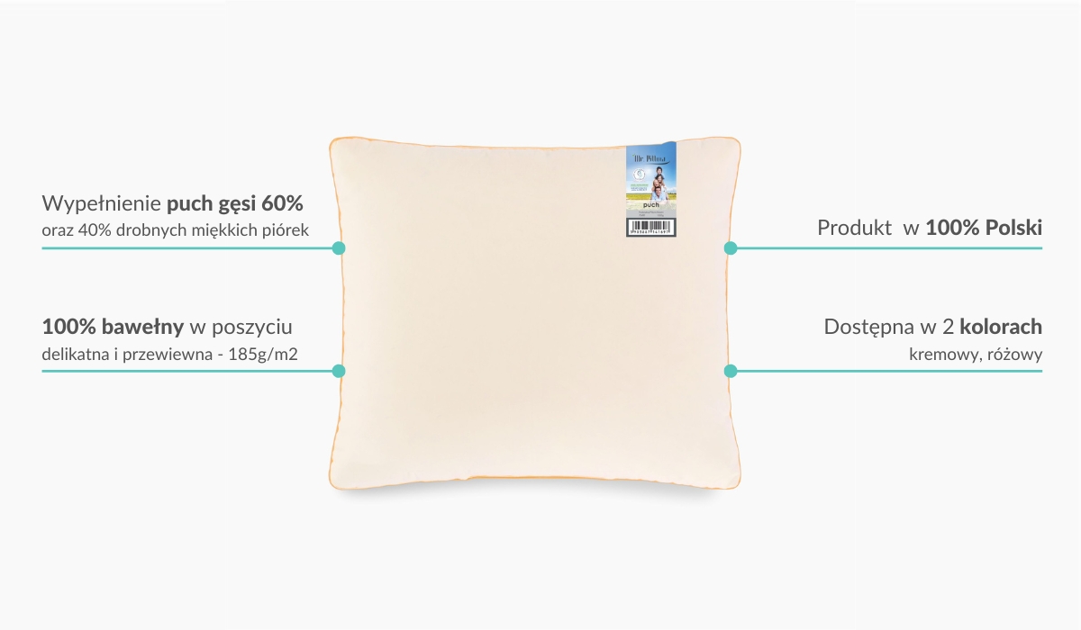 Dlaczego warto kupić poduszkę puchową Mr.Pillow