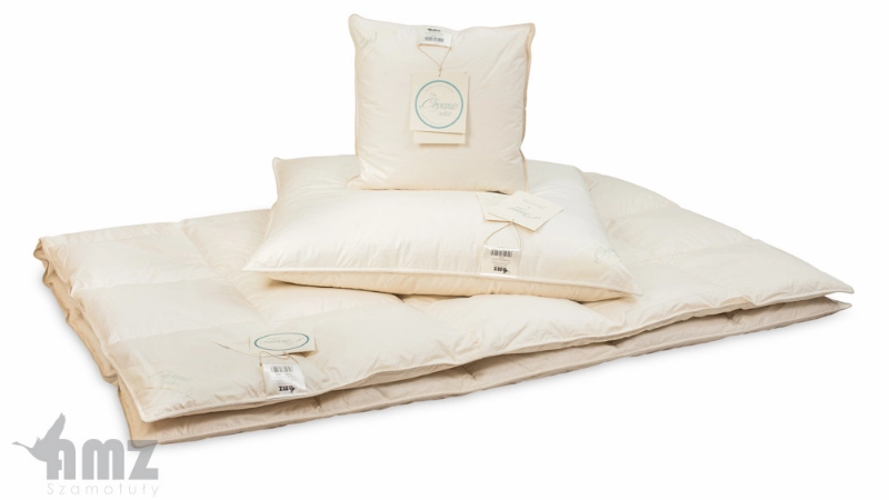 Rozmiar i wypełnienie poduszki puchowej Organic Cotton
