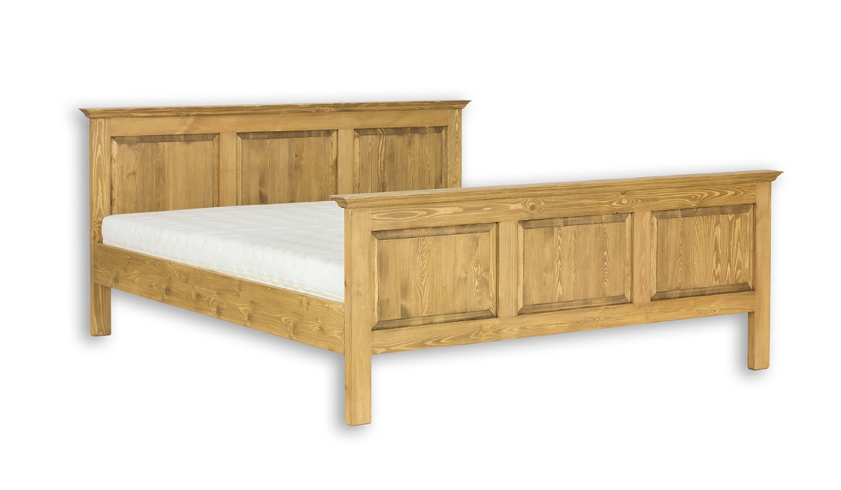 Łóżko z pojemnikiem sosnowe LK701